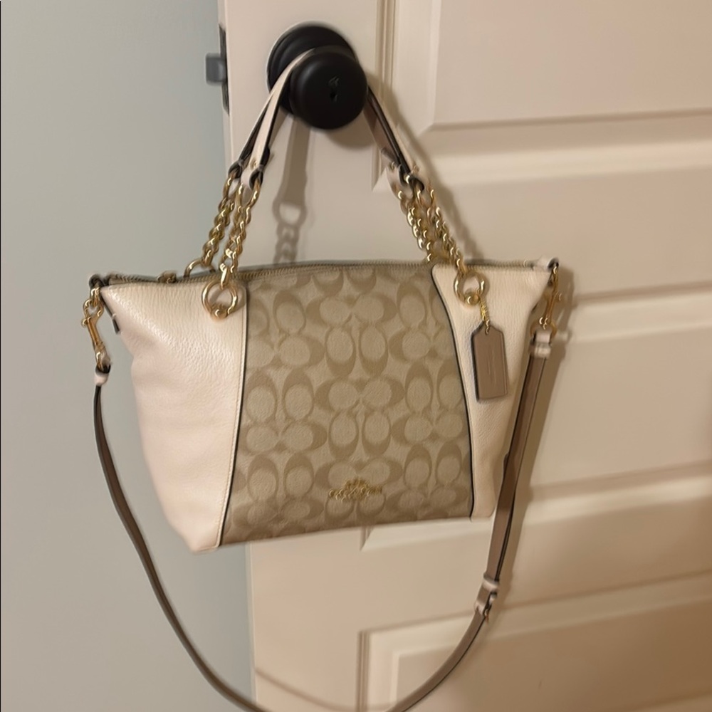 Coach Beige and Cream Women's Bag